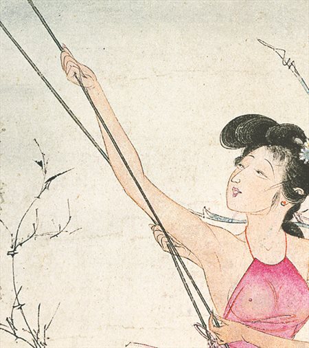 昌图-胡也佛的仕女画和最知名的金瓶梅秘戏图
